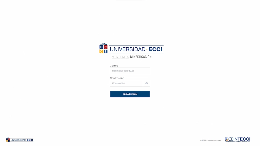 Captura de pantalla del proyecto Chatbot Universidad ECCI